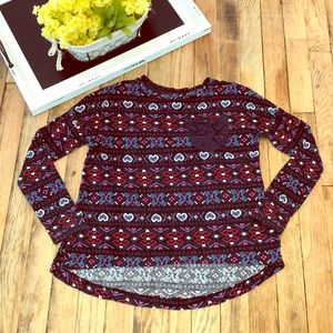 (5/$25) Abercrombie kids high low lace top